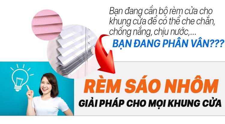 80 Mẫu rèm nhôm cửa sổ đẹp, Rèm sáo nhôm chống nắng