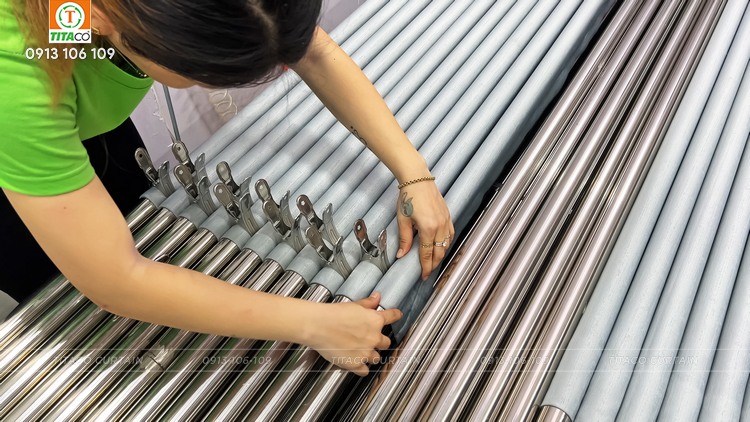 Hấp sóng rèm vải