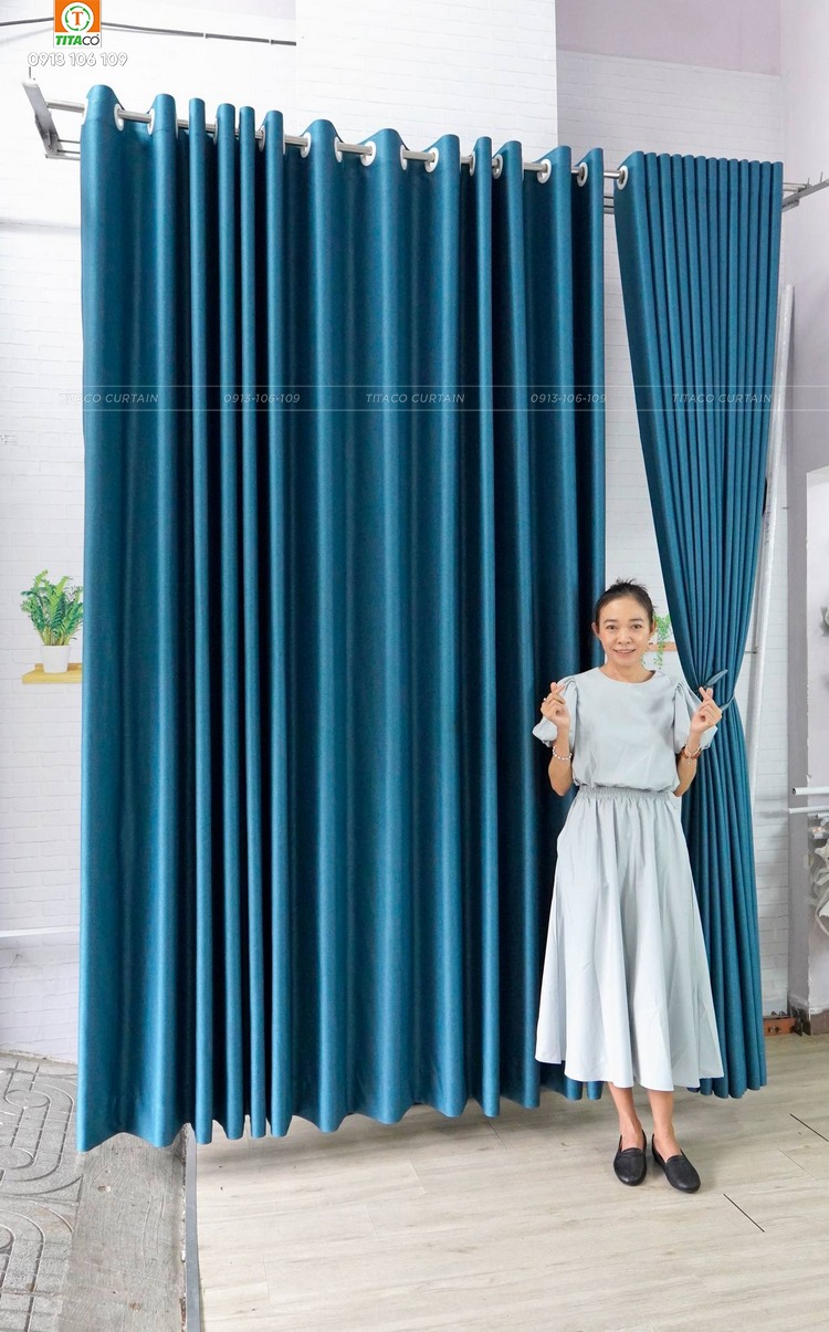 Hấp sóng rèm vải