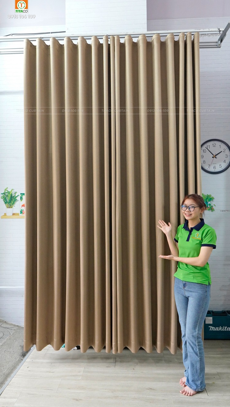 Hấp sóng rèm vải