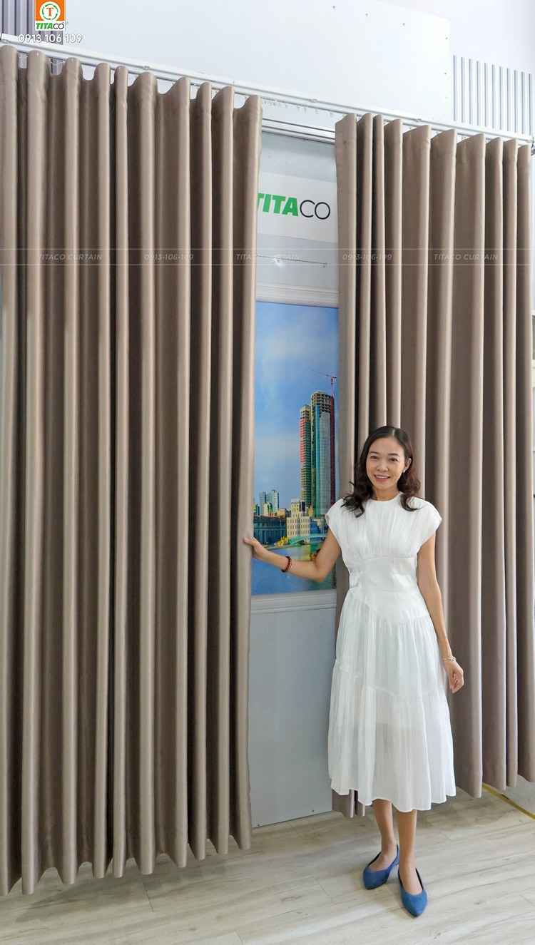 Hấp sóng rèm vải