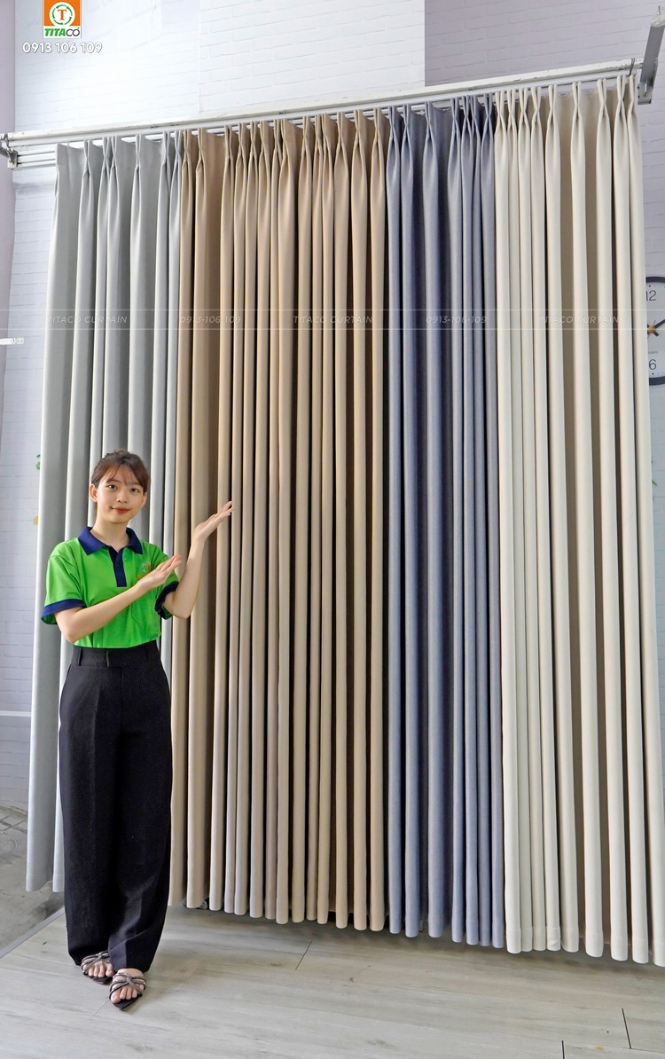 Hấp sóng rèm vải
