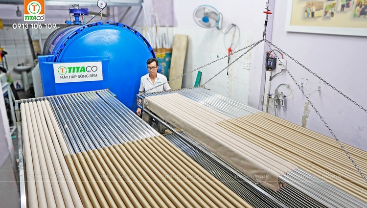 Hấp sóng rèm vải