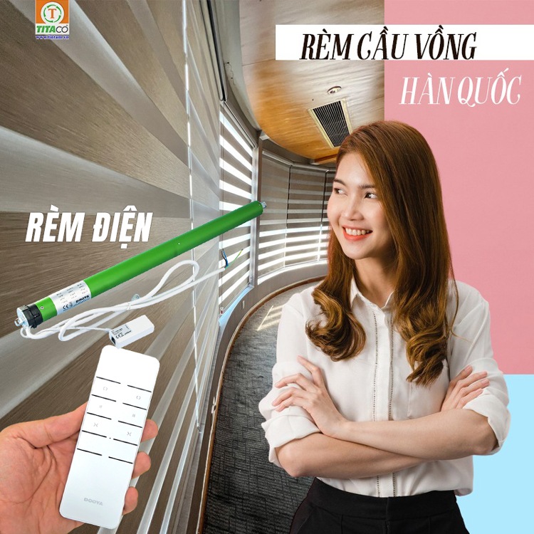 Màn tự động, Rèm điều khiển từ xa (động cơ rèm chính hãng)