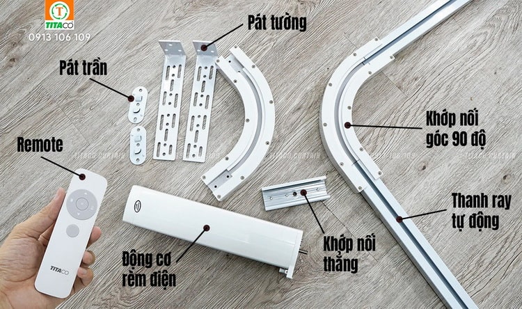 Màn tự động, Rèm điều khiển từ xa (động cơ rèm chính hãng) Màn tự động, Rèm điều khiển từ xa (động cơ rèm chính hãng)
